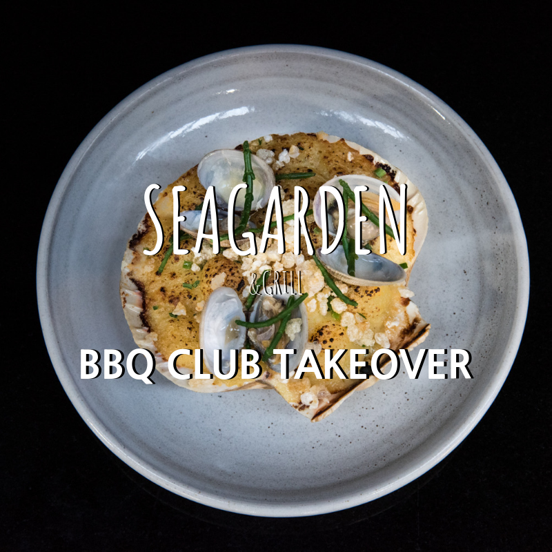 The Sea Garden Takeover! Join us at The BBQ Club for a guest chef night. Situated on the river along Queen's walk, this event is the perfect place to soak up the summer vibes and enjoy a one night only restaurant experience. 
Reserve your table online via bit.ly/SGBooking