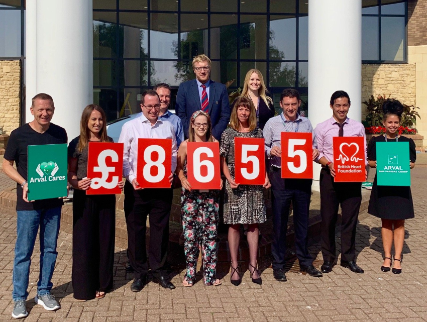 TheBHF's tweet photo. Well done to this team from Arval who took on a 24 hour 3 Peak Challenge on one of the hottest weeks of the year! They raised a fantastic £8,655 for our life saving research https://t.co/ih2Z8DSvoY