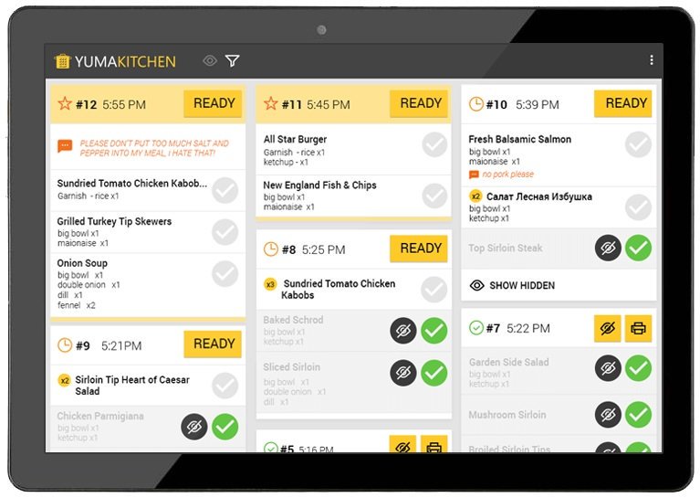 yumapossoftware's tweet image. #Kitchenapp is fully integrated into the front of house terminal allowing kitchen staff to update orders as they are processed.
This app can also function as an order collection screen to keep waiting customers updated.

 #KitchenorderAPP #KitchenApplication #pos #pointofsale