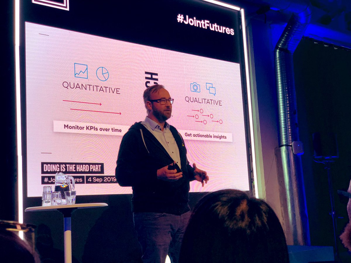 Haarniala's tweet photo. 👏🏼👏🏼👏🏼 @mrstickdorn at @jointfutures: “I’m sick of qualitative vs. quantative #userResearch debate! They are tools for different purposes. You need both!”

@jointfutures #JointFutures #HolisticDesign #CraftOpsStrat https://t.co/0SWmSd61I5