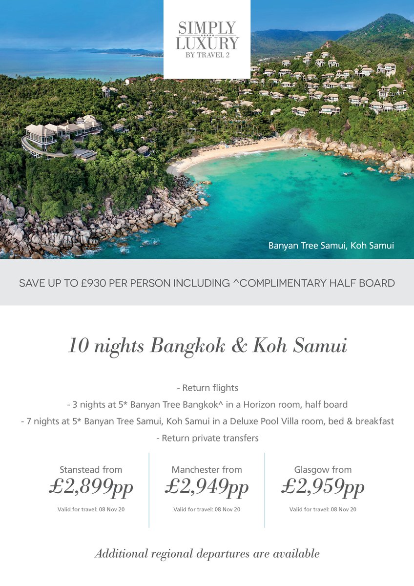 TravelRTC's tweet photo. ...more luxury deals!!
info@rtctraveluk.com / 01924 283803
#simplyluxury #dealsoftheweek #travel #travelagent #luxuryholiday #treatyourself #sunshine #travelplans #sunseasand #pituresque #beaches #relax #unwind #mauritius #bangkok #kohsamui https://t.co/AgWPw67uHu