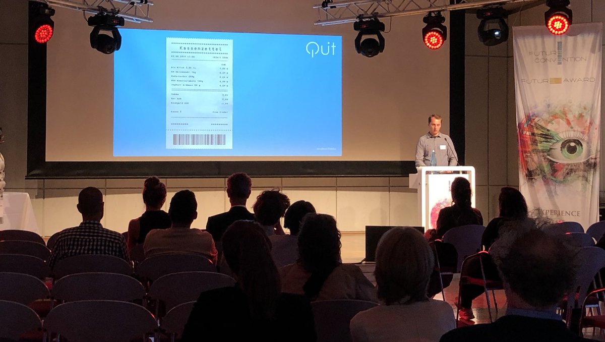 Love this idea! No more paper bills while shopping. Just use the QUIT the digital bill app and save paper resources which are not recyclable and with chemicals. #FC19 future-convention.com/quit/