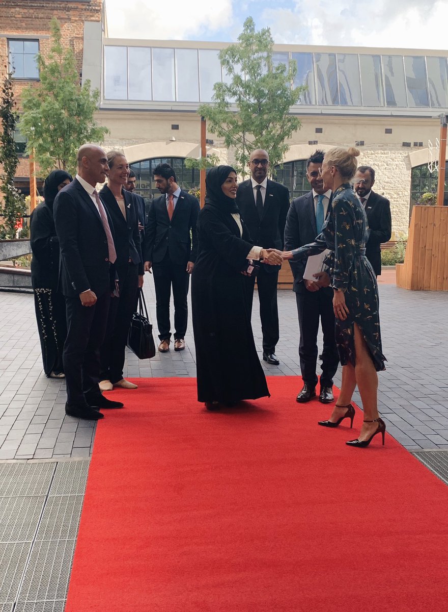 Today we have the pleasure to host H.E. Dr. Rauda Saeed Al Saadi, DG @AbuDhabiDigital and her delegation to discuss #digitalisation and #knowledgetransfer