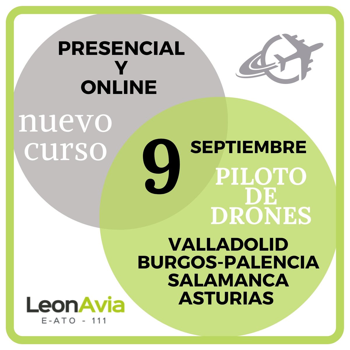 leonaviaATO's tweet photo. 📢 ¡ÚLTIMAS PLAZAS!
#VALLADOLID #BURGOS #PALENCIA #SALAMANCA #ASTURIAS
👮‍♀️Curso de piloto de drones
BÁSICO + AVANZADO +PRÁCTICO
📆 9 de Septiembre
👮‍♂️ Presencial y Online
🏅Autorizado por AESA
ℹ️ Infórmate. 
Profesiones con futuro.
#leonesp #cursodrones #pilotodrones #CyL https://t.co/HvJXJkn01w