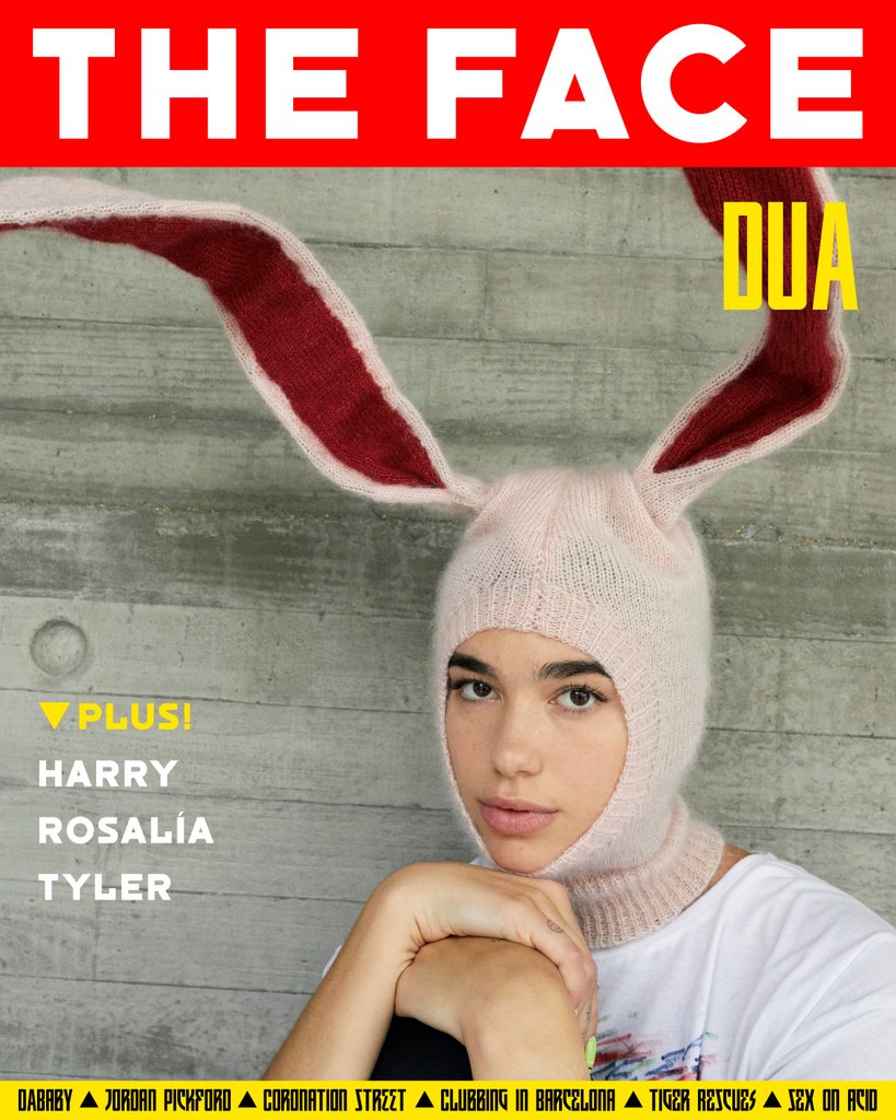 TheFaceMagazine's tweet photo. It's a @dualipa party. 

For the first of our four covers, The Face goes go down the rabbit hole with the British-Albanian superstar on the cusp of album two.

Click to buy ➡️ https://t.co/g3pvdEYLVo
#DuaLipa #TheFace #PrintMagazine #SeptemberIssue https://t.co/FTKN7YOyJ9
