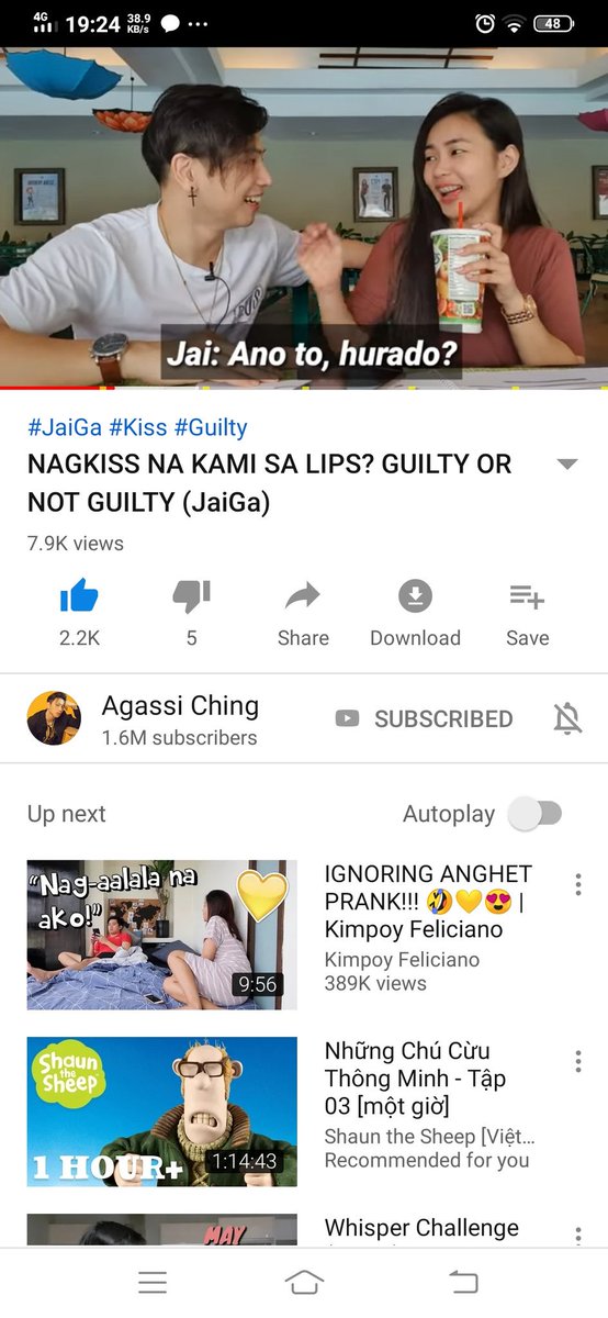 Lykapacate1's tweet photo. Ang sweet😍🥰@agassiching @jaiyieee 
#jaigaguiltyornotguilty https://t.co/6wKVUlFGkl