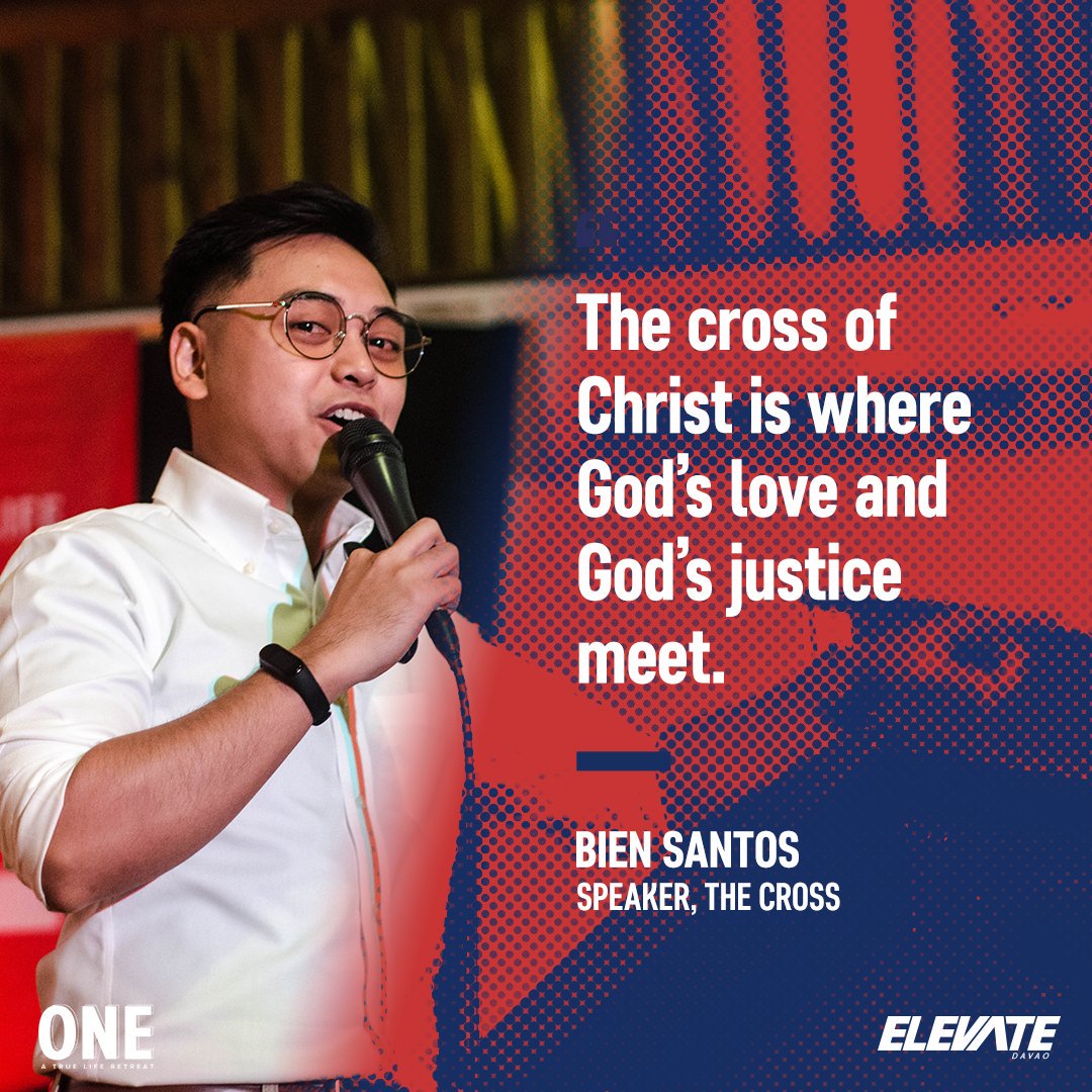 ElevateBajada's tweet photo. The Cross shows us the weight of our sin, and the love of God. It is a pardon; it’s a relief from death for people who deserve it. None of us deserved to be saved (Romans 3:23), but God loves us so much He sacrificed His Son to save us.
#ElevateDavao #ElevateONE #ONETrueLife https://t.co/uyzoi77NXE