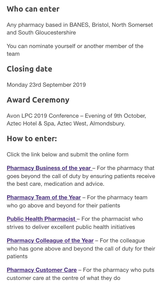 AvonLPC's tweet photo. Pharmacies across Avon often deliver excellent patient care every day, but we often fail to stop and celebrate the successes we achieve 

We want to recognise you and your teams great work over the past year. Nominate yourself or someone for an award! 

https://t.co/dRwLamjB8r https://t.co/5cu78CPCQ8