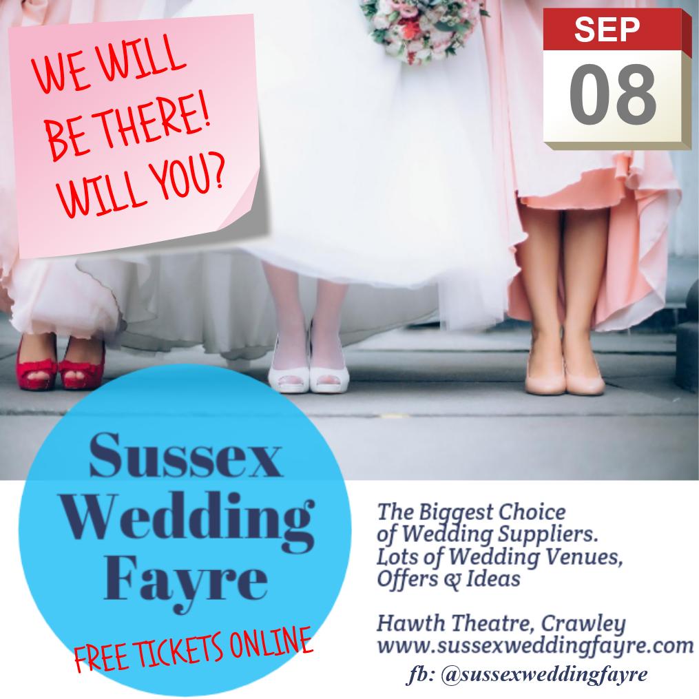 We will be exhibiting at the @sussexweddingfayre this Sunday at The Hawth.

FREE tickets still available from:  facebook.com/events/1084737…  

ebourneimages.com

Thank you Denise Quinlan from Insightful Images to help me out at my stand. You are a star! xx