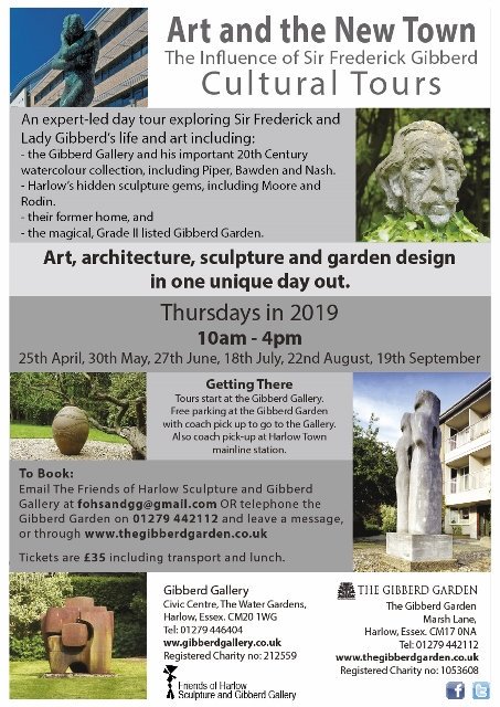 Gibberd Garden (@gibberdgarden) on Twitter photo A few places left on Art and The New Town tour on 19 Sept. £35 to include transport, buffet lunch & , expert led tours - Harlow sculpture,Gibberd Gallery, The Gibberd Garden. <a href="/ProudofHarlow/">ProudofHarlow</a> <a href="/BigUpHarlow/">#BigUpHarlow</a> <a href="/DiscoverHarlow/">DiscoverHarlow</a>. Booking: fohsandgg@gmail.com or phone 01279 442112. A few places left on Art and The New Town tour on 19 Sept. £35 to include transport, buffet lunch & , expert led tours - Harlow sculpture,Gibberd Gallery, The Gibberd Garden. <a href="/ProudofHarlow/">ProudofHarlow</a> <a href="/BigUpHarlow/">#BigUpHarlow</a> <a href="/DiscoverHarlow/">DiscoverHarlow</a>. Booking: fohsandgg@gmail.com or phone 01279 442112.