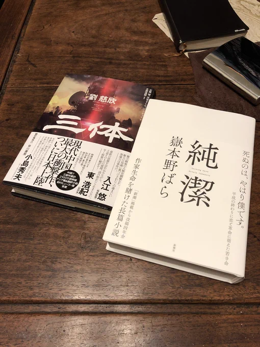 やること終わったら読む用に「三体」と「純潔」をとってある
ステイ……ステイ、ステーイ……(伏せ 