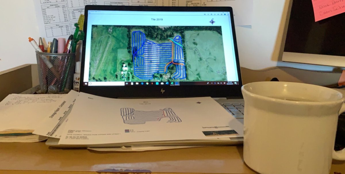 DryerDaniela's tweet photo. Good Morning!! Nothing like Big cup of joe and tile maps to start the day! #workneverend #HumpDay https://t.co/FgNPgSJjiZ