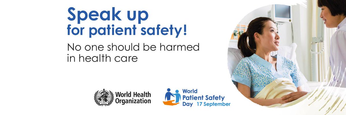 Este 17 de septiembre "¡Pronúnciate por la seguridad del paciente!"
who.int/campaigns/worl…
#WorldPatientSafetyDay