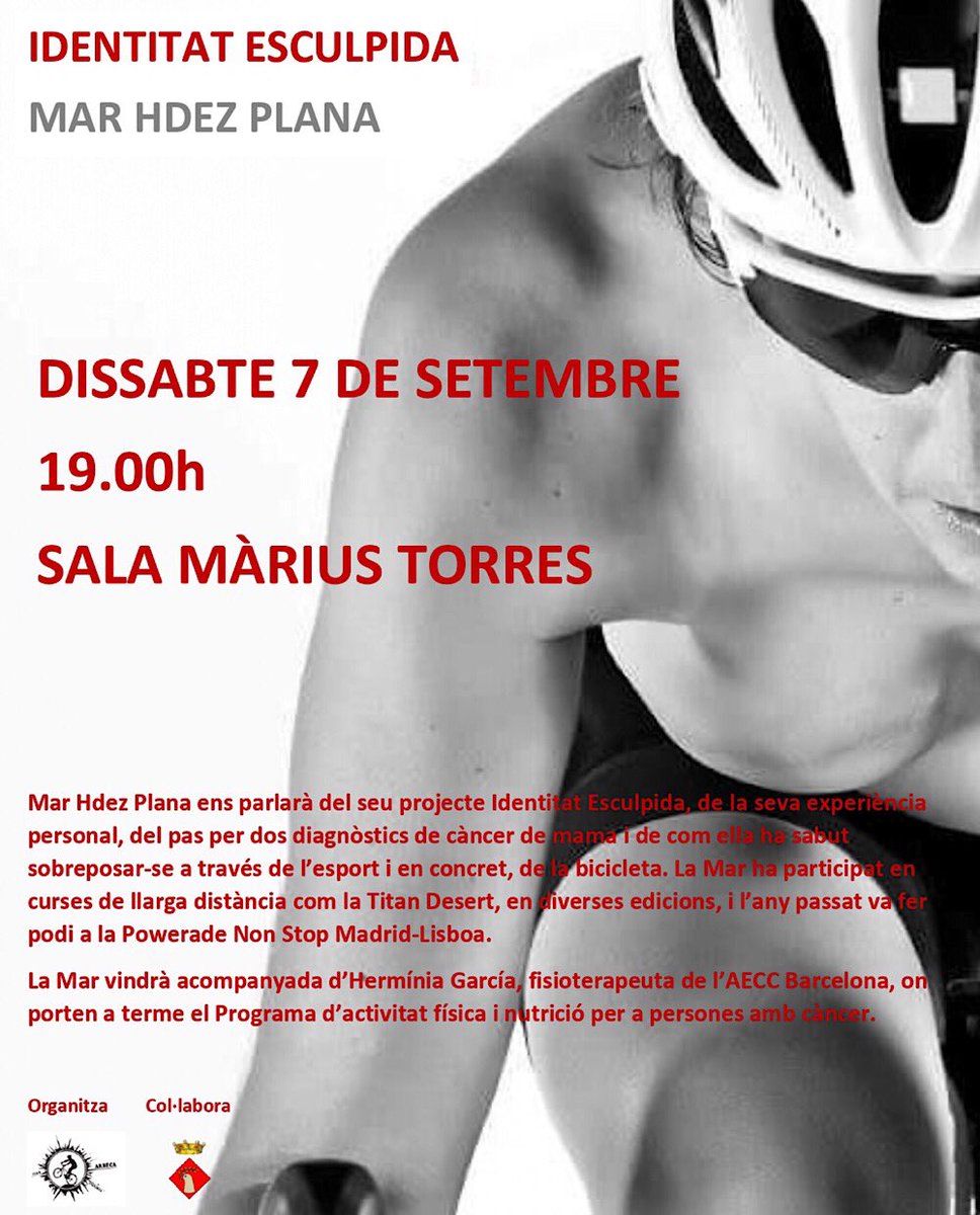 ajunt_arbeca's tweet photo. Arbeca, Sala Màrius Torres
📅Dissabte 7 🕖19h 
➡️Xerrada: "Identitat Esculpida"
a càrrec de Mar Hdez Plana
Organitza @ccarbeca i col·labora @ajunt_arbeca https://t.co/EQa4abiPHx