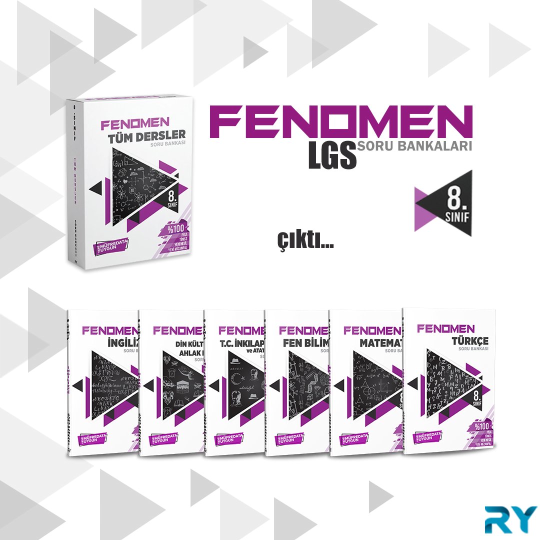 Fenomen 8. Sınıf LGS Soru Bankaları ÇIKTI!... 
Fenomen Serisi LGS hazırlık soru bankalarımızı bayilerimizden ve internet kitapçılarından temin edebilirsiniz.

Bayilerimizin listesi: referansyayinlari.com/bayilerimiz

#fenomen #lgs #lgs2020 #referans #referansyayinlari <a href="/referansyayin/">Referans Yayınları</a>