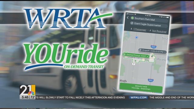 SteveWFMJ's tweet photo. .@WRTAbus is offering an Uber alternative in Boardman - picking you up &amp; dropping you off for a buck in a large van. Check out the idea behind #YOUride  https://t.co/sLyL9jHtsm https://t.co/mrwSWFQ0jS