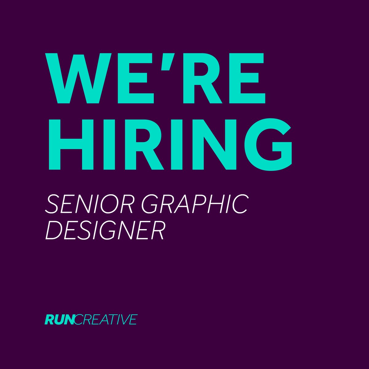 RunCreativeLtd's tweet image. We are looking for a Senior Graphic Designer at our studio in Wilmslow. CV and portfolio can be sent to clare@runcreative.co.uk

 #SeniorDesigner #GraphicDesigner #Jobs