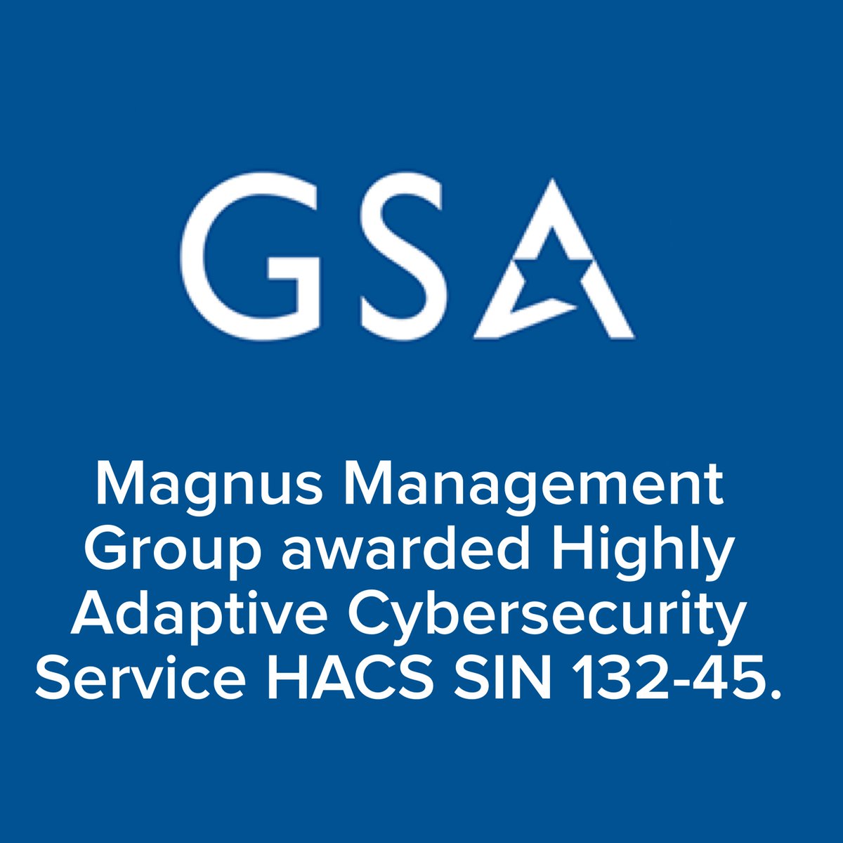 nxtkeycorp's tweet image. NXTKey / Magnus proud to announce that GSA has awarded it the Highly Adaptive Cybersecurity Services (HACS) SIN 132-45 along with 48 labor categories to its IT 70 Schedule.