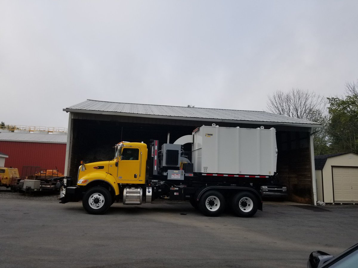 Our newest vehicle is fully outfitted for leaf pickup this fall.