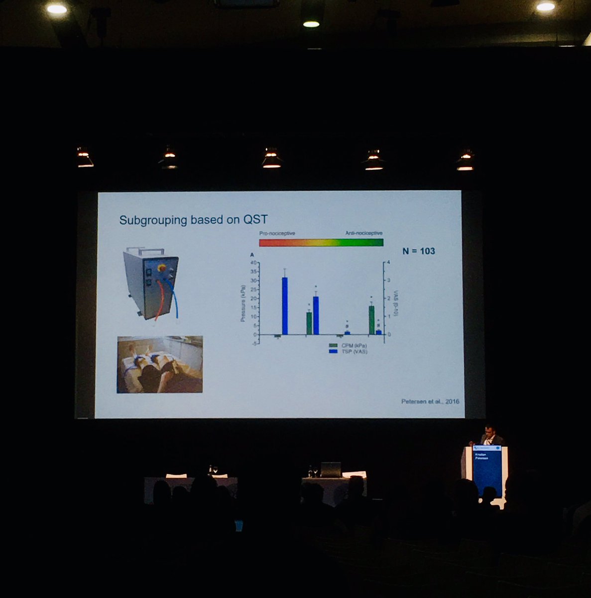 LANdreaSS's tweet photo. Temporal summation of mechanical stimuli assessed pre-surgery seems to predict OA patients’ long-term response to surgery - prof @KKjaerPetersen found. #EFIC2019 https://t.co/zasu68ldpX