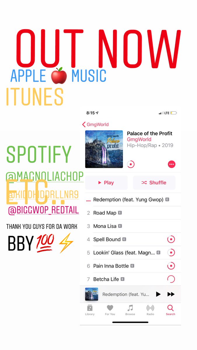 DaRealGMGwrld's tweet photo. Hardest album in the streets 💯🔥
On all major platforms...🤞🏾🔮
FOLLOW MY INSTAGRAM @gmgworld https://t.co/SqCNrKXvgZ