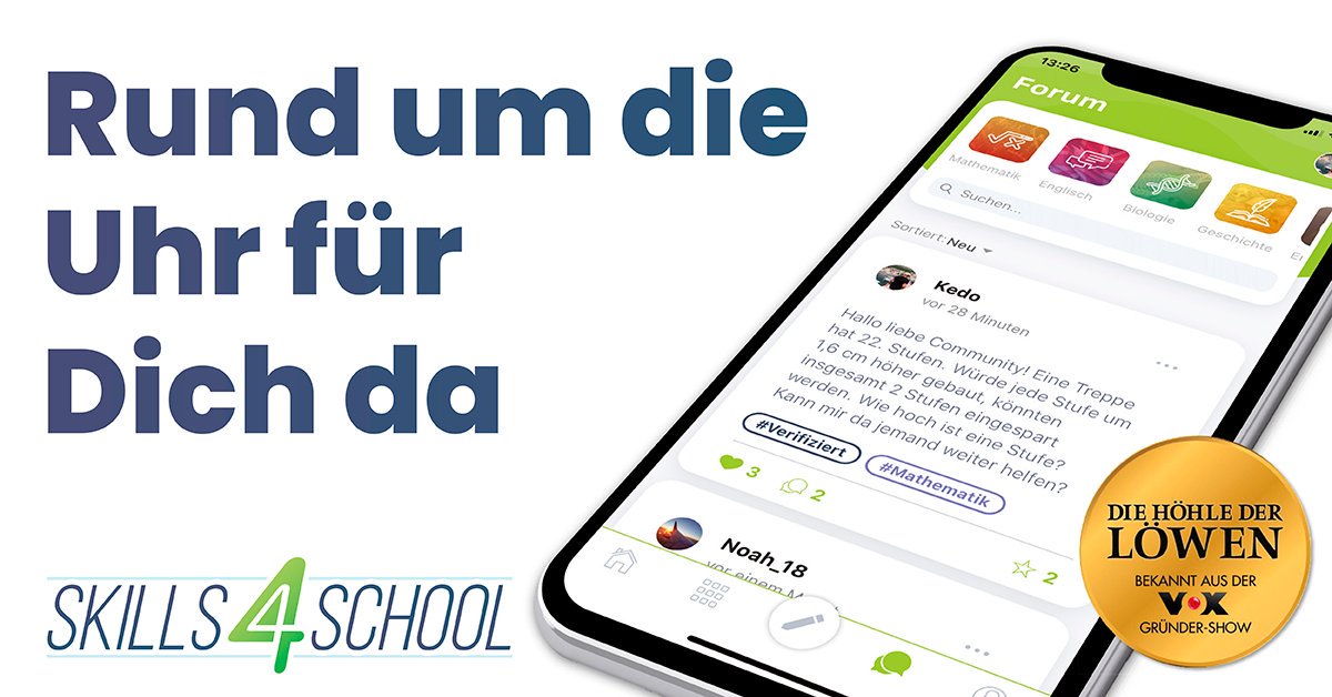 "Ich habe ein Smartphone seitdem ich 11 bin und mache quasi alles damit! - Warum kann ich damit nicht auch vernünftig lernen?" - Rubin Lind bei Höhle der Löwen