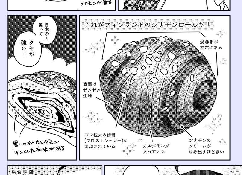 本の一部のフィンランドのシナモンロール
原稿間に合わせるために頑張ってます😇 