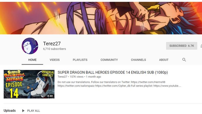 GtheGorge's tweet photo. @Terez27 @KirstenMunro3 @Dominique_Skye @MarzGurl @Rialisms you mean trashtubers like this one that uploads @ToeiAnimation 's copyrighted content: https://t.co/V35tNfAIbS
#IStandwithVic #VickicksBack #Weebwars #HeroesofLetters #Heroes4Vic https://t.co/7vlDLP6jRH
