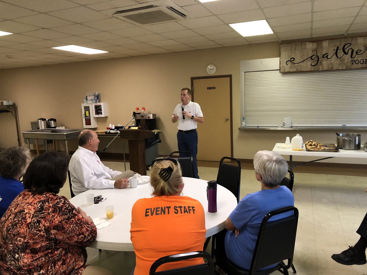 Dr. Ross Pruitt, UTM Ag and Natural Resources, speaks at the annual Tennessee Soybean Festival Prayer Breakfast.