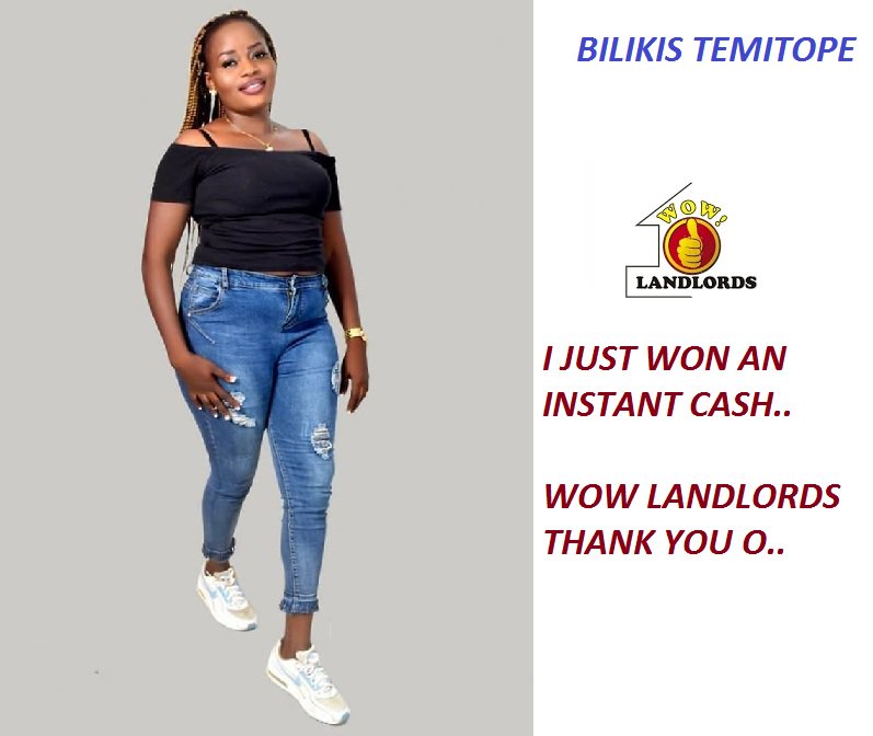 wowlandlords's tweet photo. Be like our recent winner Bilikis Temitope. N5 Million Naira playing now.. Enter here; https://t.co/hUXF4Oa9T2 https://t.co/IfueWy6rwX