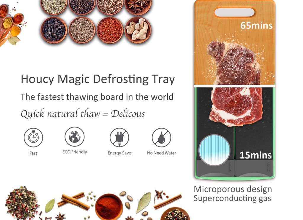 Maxblood11's tweet photo. Houcy Magic Defrosting Tray https://t.co/l5s853ZAX6 https://t.co/JzHTgvCvqZ