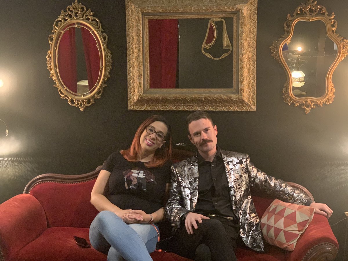 ArielaNyx's tweet image. Happy Birthday to one of my favorite people! I look forward to more shows and more white claws 😂 🖤💜 #FunBoyz