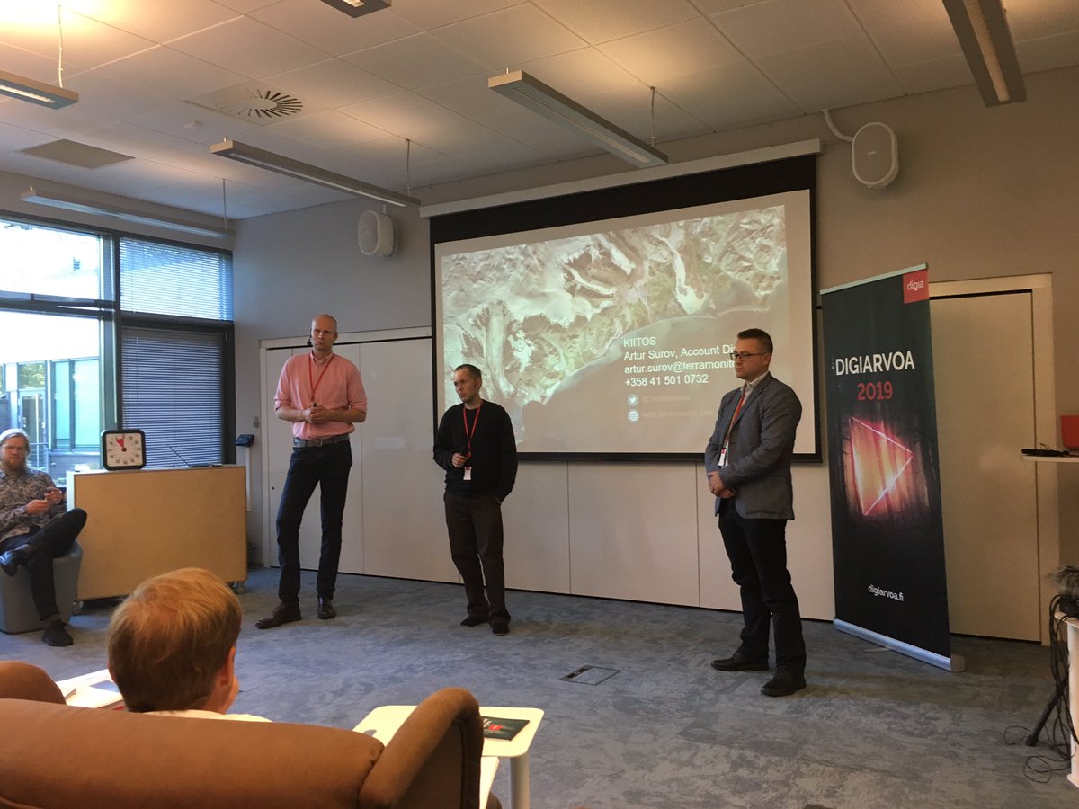 digiaonline's tweet photo. Seuraavana pitchausvuorossa @Terramonitor ja Global carbon sink Monitor -palvelu hiilinieludatan mittaamiseen ja visualisointiin. Tutustu hankkeeseen: https://t.co/c0MIpNLbpZ #Digiarvoa2019 #digiarvoa https://t.co/IdJsmE4ooH