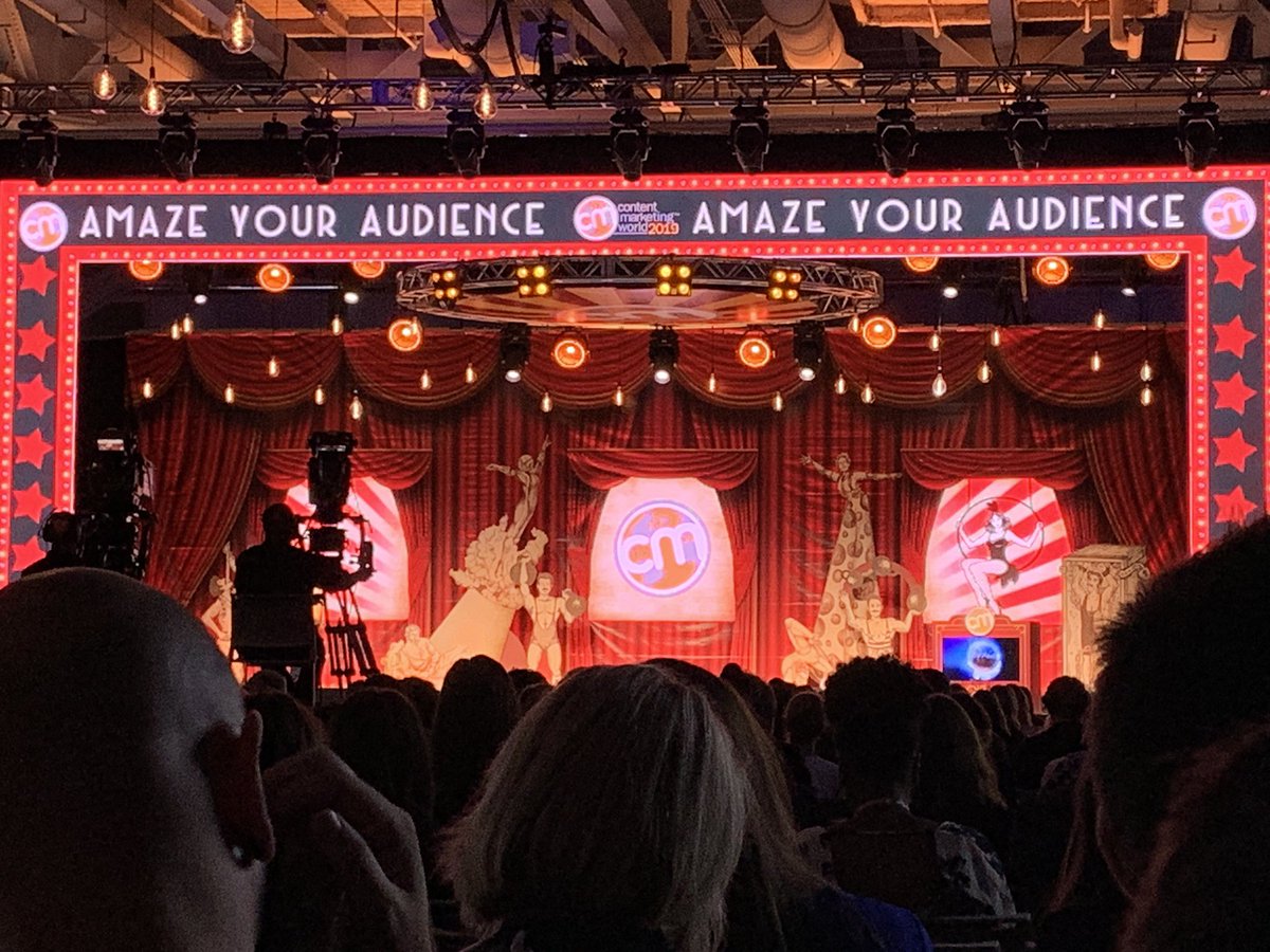 Pretty darn excited to be learning from some of the best in the business this week! 
#CMWorld #contentmarketing