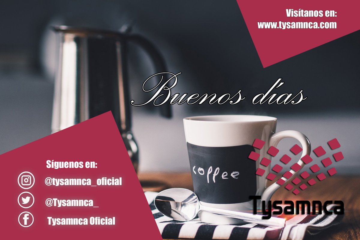 Tysamnca_'s tweet photo. #Tysamnca les desea un excelente día a nuestros seguidores 🌈
"El secreto para salir adelante es comenzar", frase del popular escritor Mark Twain #4Sep #FelizMiércoles https://t.co/DOmRVHbo2h