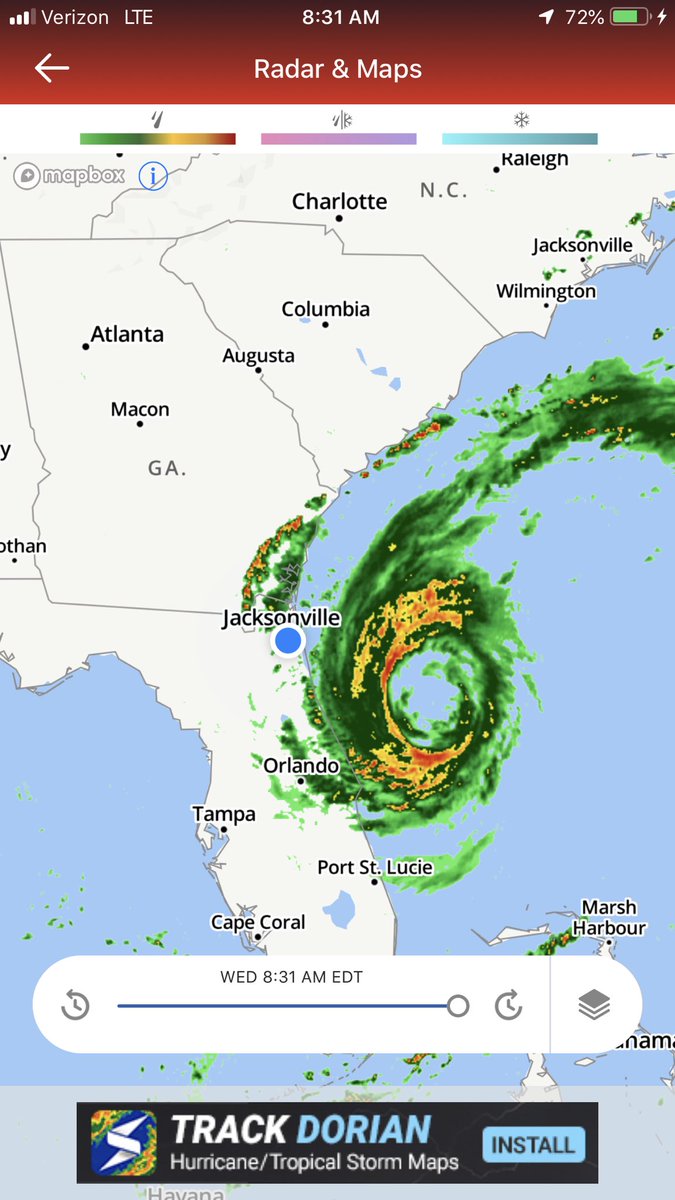 Just heading in for rounds! #MedTwitter #hurricandorian2019 #hurricanedorian