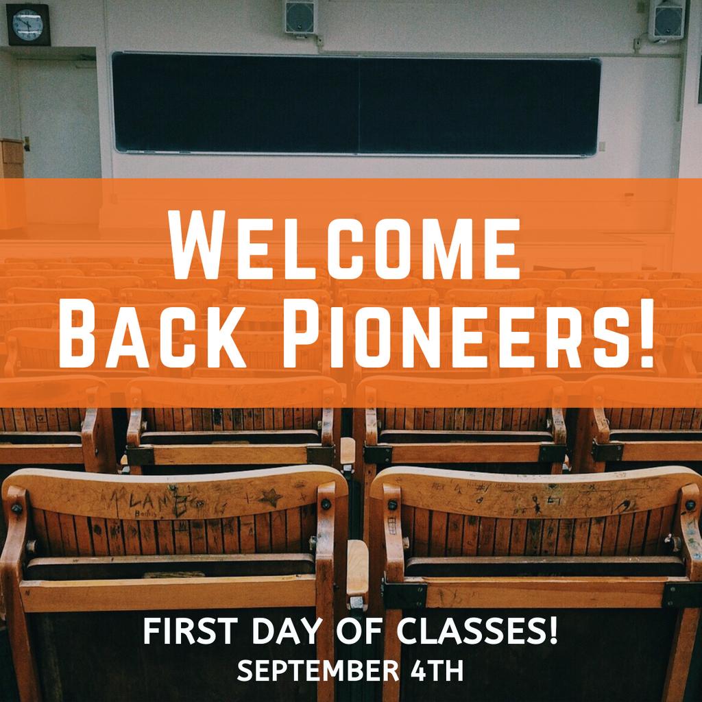 WPCAHSS's tweet photo. Welcome back, #WPCOHSS Pioneers!😀📚⠀
.⠀
.⠀
Who's ready for the fall semester? 🙋♂️🙋 Comment below what YOU'RE most excited about for this fall! https://t.co/CcKKEJKhgC