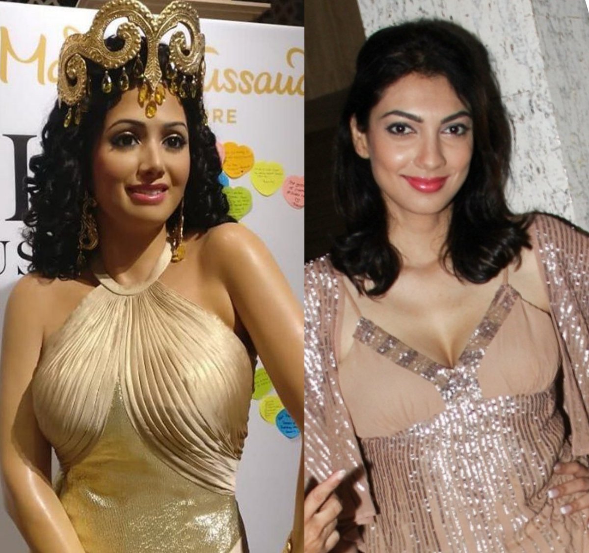 _deepabhatia's tweet photo. I feel Tussauds Singapore mistook Yukta Mukhi for Sridevi while making the wax statue. The statue is atleast little close to Yukta but not even a percent like @SrideviBKapoor. Ufffff "Der aaye... Bewakoof aaye!!"
@MTsSingapore #Sridevi #SrideviLivesForever https://t.co/cpBB772hlW