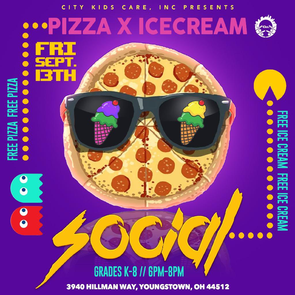 BrandonPerryCKC's tweet image. Some back to school fun!! Pizza 🍕 x Ice Cream 🍦 Social for our students!!! Next Friday, September 13th! ❤️ #FreeEvent #CityKidsCare