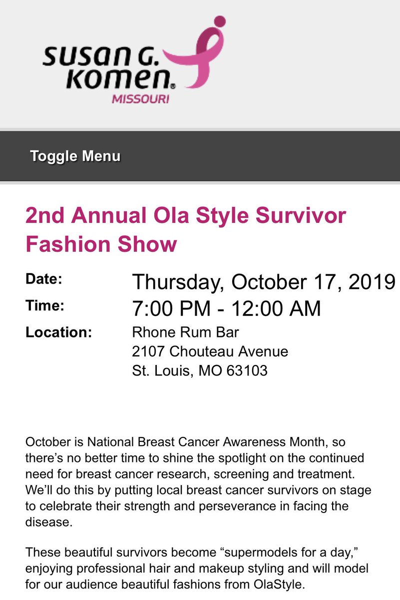 OlaHawatmeh's tweet photo. This year I will be sponsoring another show for a great cause. Something dear to my heart for I am a survivor of breast cancer and know what it’s like to have confidence be taken away. Making survivors feel like supermodels for a day. 
https://t.co/I24tRDFIYG https://t.co/zAnc0awmnJ