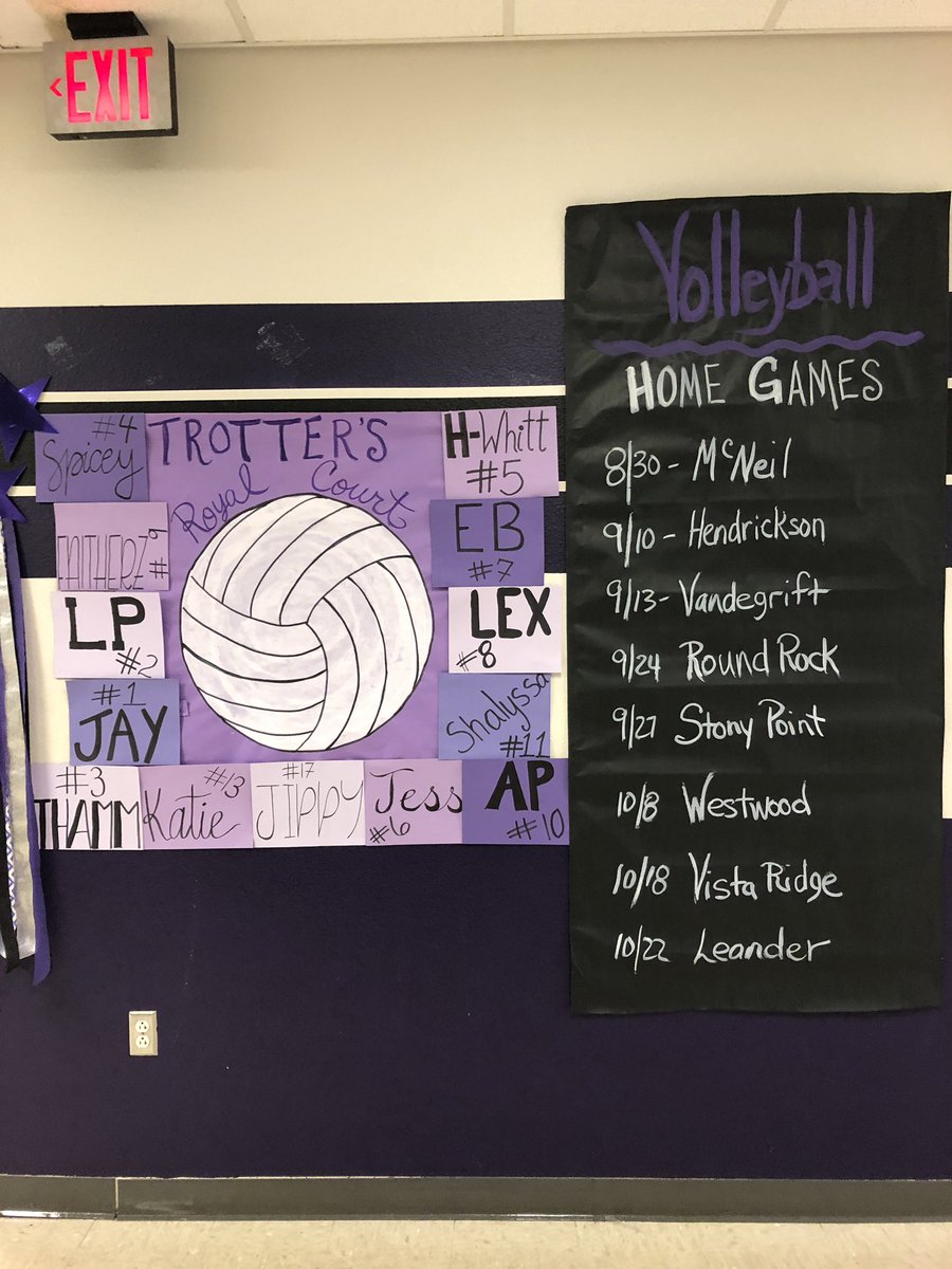 crhsvolleyball's tweet photo. Huge thanks to @heller_5 and her girls for the awesome wall space!! 🏐💜 https://t.co/evsorQduY6