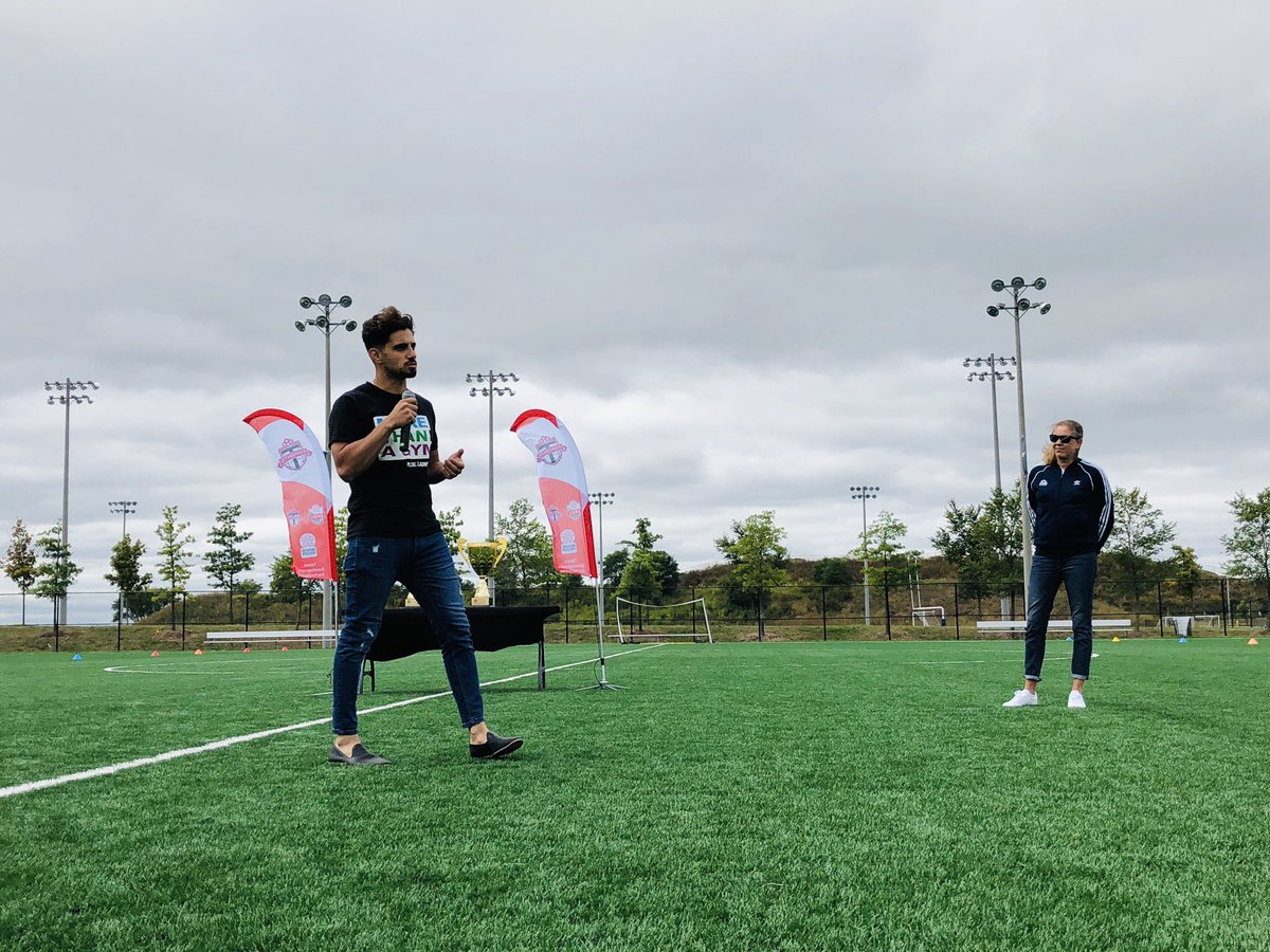 MLSEFoundation's tweet photo. All set for our second annual #AllForOneCup presented by @BMO πβ½οΈ
Funds raised from today will support @MLSELaunchPad and @HBKidsHospital.
#ChangeTheGame | #DearEverybody | #TFCLive https://t.co/mqjASZLEun