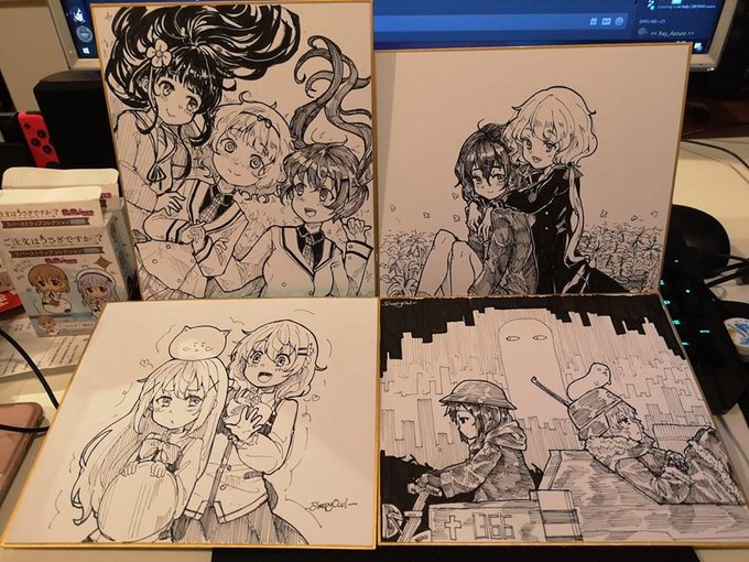 描いた色紙です! 