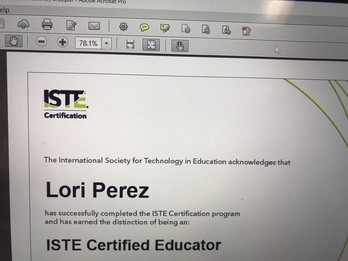 Very proud to have joined the ranks of #ISTECertifiedEducators this summer #ISTECertification @LPS_Edtech @Eduscape