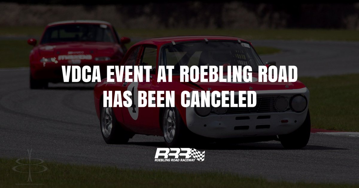 VDCA announced they have cancelled the “Hurricane in Savannah” race schedule for this upcoming weekend (September 7-8) due to the hurricane. We hope everyone stays safe! #hurricanedorian #vdca #roeblingroad
