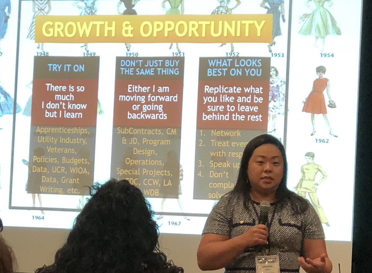 Jessica Kim, Sr Director of Workforce Dev for LA County Econ Dev Corp, shares advice for growing your career #MMM2019