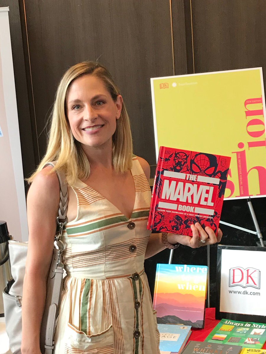Thrilled to run into the unstoppable  <a href="/TSpencerNairn/">Tara Spencer-Nairn 🇨🇦</a> at #baskitstyle2019. She is keen to bring our new Marvel Book home to her #BlackPanther fans! Excelsior! 
tinyurl.com/y6joc8r5 #Marvel