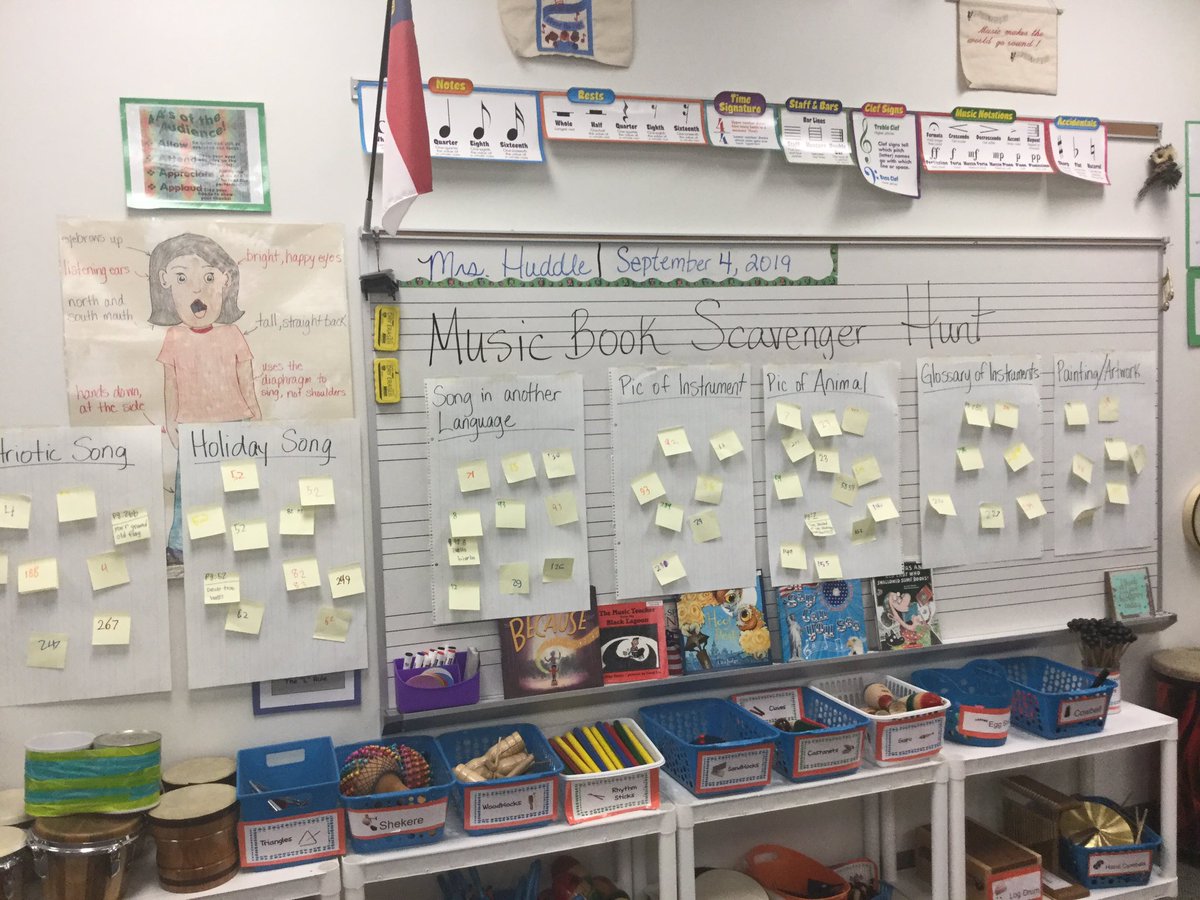 OakviewMusic's tweet photo. Music Book Scavenger Hunt fun in 2nd-5th this week @OakviewElem #owlsome #owlaboard #elmused https://t.co/tWrg7RINBC