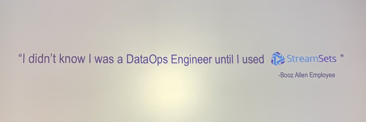 .<a href="/BoozAllen/">Booz Allen Hamilton</a> team now on stage at the <a href="/streamsets/">StreamSets</a> #DataOpsSummit 

#DataOps <a href="/dataopssummitSF/">DataOpsSummit</a>