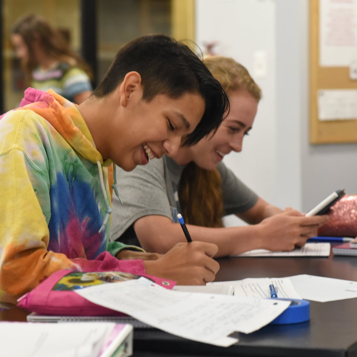 SandiaPrep's tweet photo. Three weeks in and our campus is undoubtedly buzzing with creativity, curiosity, and collaboration. #SandiaPrep https://t.co/YWm6GXanoV